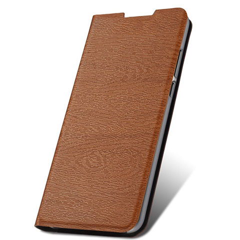 Custodia Portafoglio In Pelle Cover con Supporto T17 per Xiaomi Redmi Note 8T Marrone
