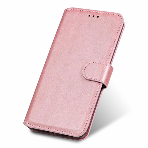 Custodia Portafoglio In Pelle Cover con Supporto T19 per Huawei P40 Oro Rosa