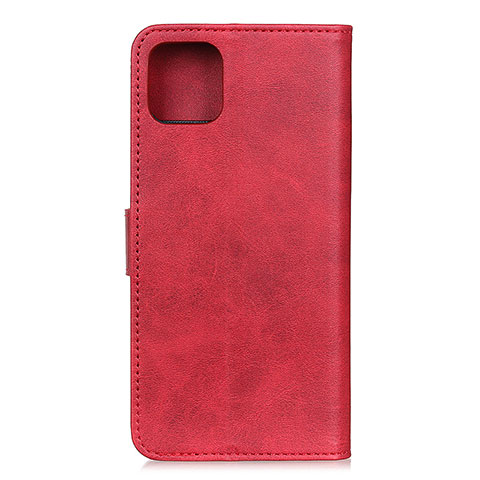 Custodia Portafoglio In Pelle Cover con Supporto T27 per Xiaomi Mi 11 5G Rosso