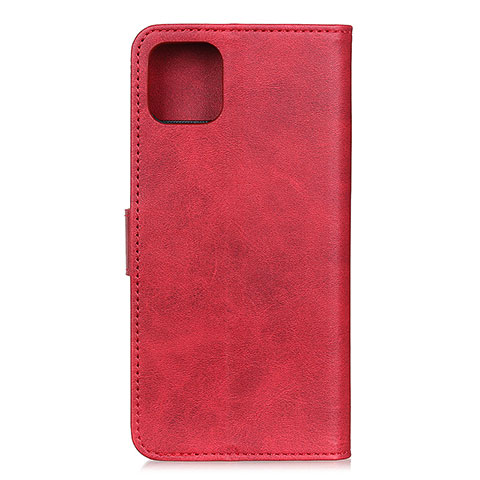 Custodia Portafoglio In Pelle Cover con Supporto T27 per Xiaomi Mi 11 Lite 5G Rosso
