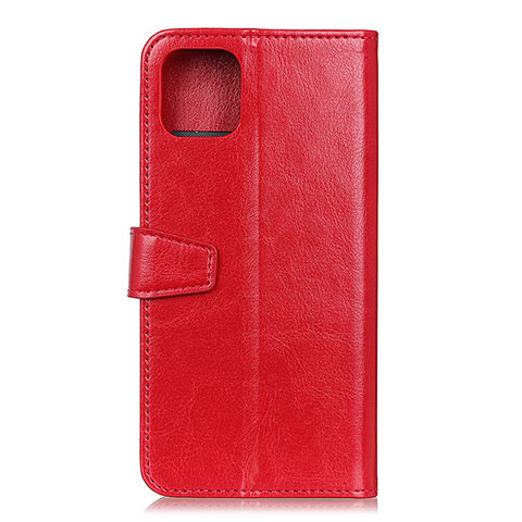Custodia Portafoglio In Pelle Cover con Supporto T28 per Xiaomi Mi 11 5G Rosso