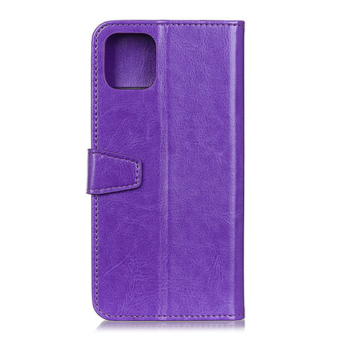 Custodia Portafoglio In Pelle Cover con Supporto T28 per Xiaomi Mi 11 Lite 5G Viola