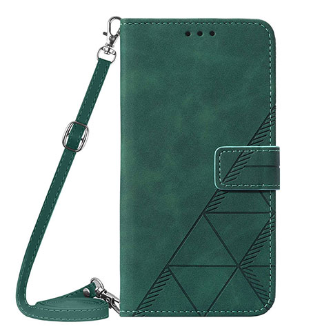 Custodia Portafoglio In Pelle Cover con Supporto Y01B per Apple iPhone 14 Plus Verde