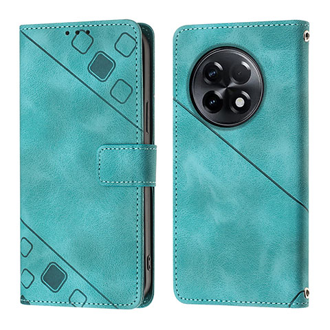 Custodia Portafoglio In Pelle Cover con Supporto Y01B per OnePlus Ace 2 5G Verde
