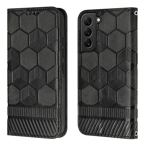 Custodia Portafoglio In Pelle Cover con Supporto Y01B per Samsung Galaxy S23 Plus 5G Nero