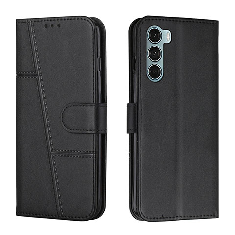 Custodia Portafoglio In Pelle Cover con Supporto Y01X per Motorola Moto G200 5G Nero