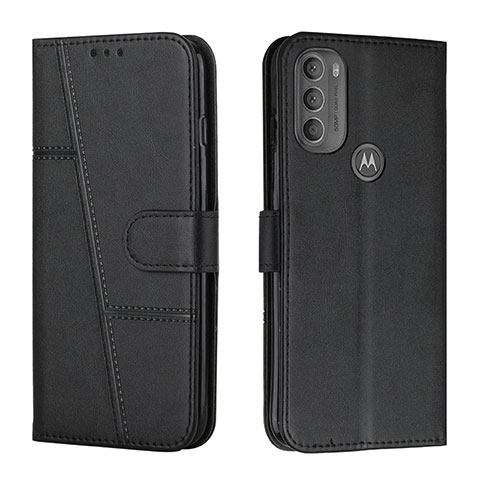 Custodia Portafoglio In Pelle Cover con Supporto Y01X per Motorola Moto G71 5G Nero