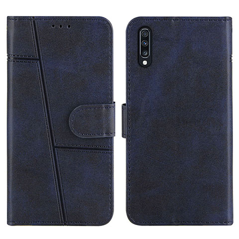 Custodia Portafoglio In Pelle Cover con Supporto Y01X per Samsung Galaxy A50 Blu