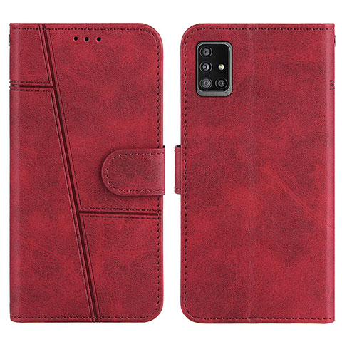 Custodia Portafoglio In Pelle Cover con Supporto Y01X per Samsung Galaxy A51 4G Rosso