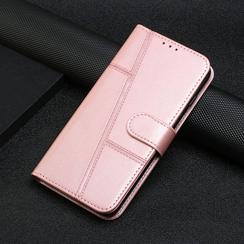 Custodia Portafoglio In Pelle Cover con Supporto Y01X per Xiaomi Poco F5 Pro 5G Oro Rosa