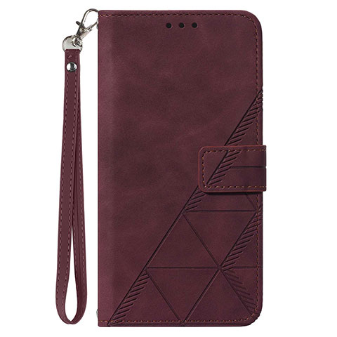 Custodia Portafoglio In Pelle Cover con Supporto Y03B per Samsung Galaxy A53 5G Rosso Rosa
