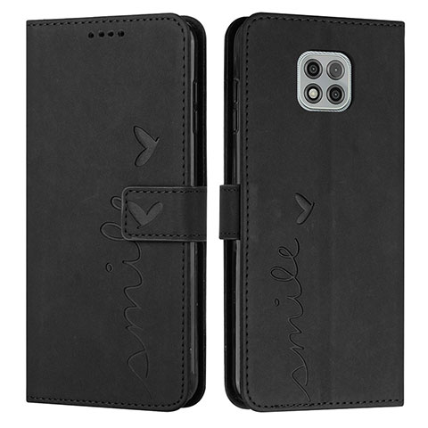 Custodia Portafoglio In Pelle Cover con Supporto Y03X per Motorola Moto G Power (2021) Nero