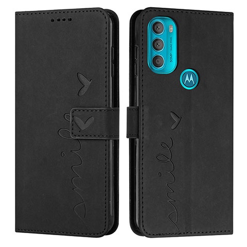 Custodia Portafoglio In Pelle Cover con Supporto Y03X per Motorola Moto G71 5G Nero