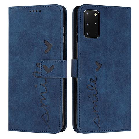 Custodia Portafoglio In Pelle Cover con Supporto Y03X per Samsung Galaxy S20 Plus 5G Blu