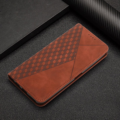 Custodia Portafoglio In Pelle Cover con Supporto Y05X per Sony Xperia 10 IV Marrone