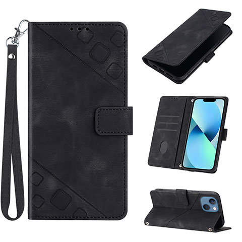 Custodia Portafoglio In Pelle Cover con Supporto Y06B per Apple iPhone 13 Nero