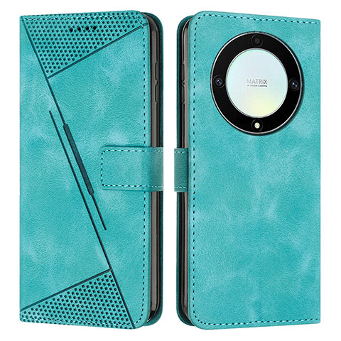 Custodia Portafoglio In Pelle Cover con Supporto Y08X per Huawei Honor Magic5 Lite 5G Verde