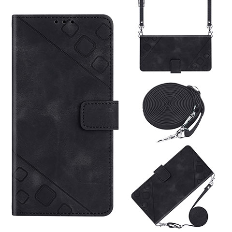 Custodia Portafoglio In Pelle Cover con Supporto YB2 per Xiaomi Redmi A1 Nero