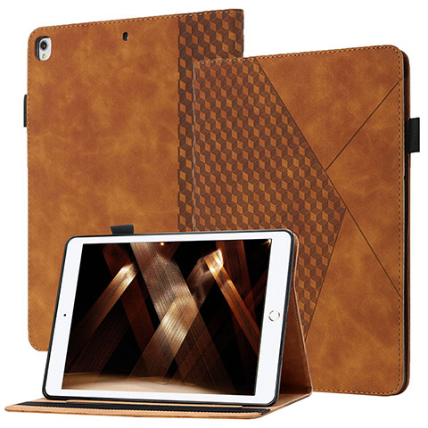 Custodia Portafoglio In Pelle Cover con Supporto YX1 per Apple iPad 10.2 (2020) Marrone