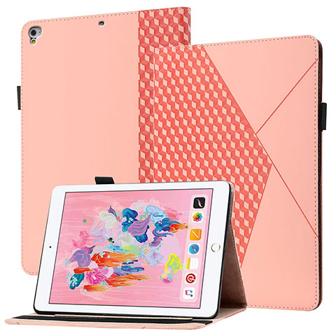 Custodia Portafoglio In Pelle Cover con Supporto YX1 per Apple iPad Air 2 Oro Rosa