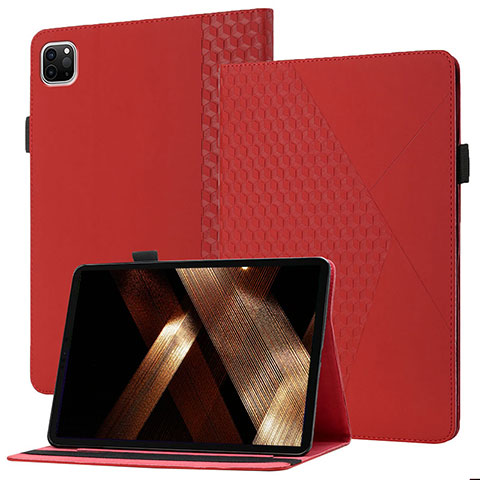 Custodia Portafoglio In Pelle Cover con Supporto YX1 per Apple iPad Pro 11 (2020) Rosso