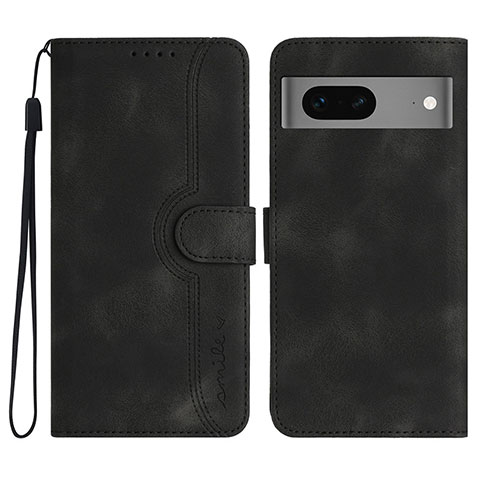 Custodia Portafoglio In Pelle Cover con Supporto YX2 per Google Pixel 7 5G Nero