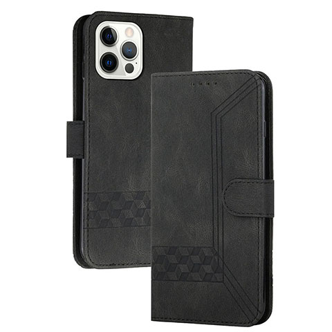 Custodia Portafoglio In Pelle Cover con Supporto YX4 per Apple iPhone 13 Pro Nero