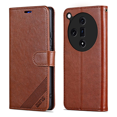 Custodia Portafoglio In Pelle Cover con Supporto YZ3 per Oppo Find X7 5G Marrone