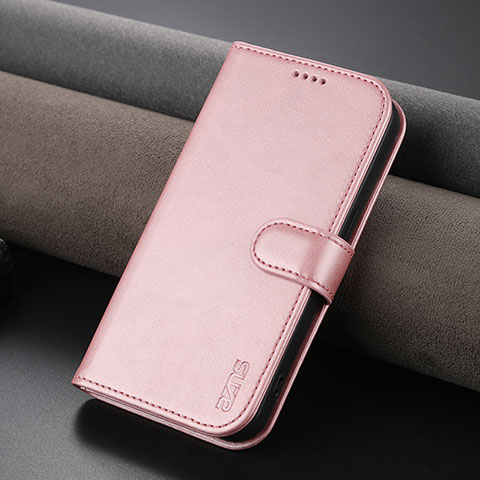 Custodia Portafoglio In Pelle Cover con Supporto YZ5 per Apple iPhone 14 Pro Oro Rosa