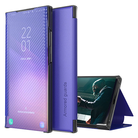 Custodia Portafoglio In Pelle Cover con Supporto ZL1 per Samsung Galaxy Note 20 Ultra 5G Viola
