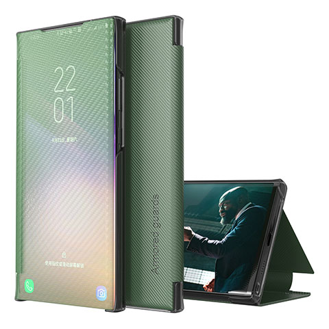 Custodia Portafoglio In Pelle Cover con Supporto ZL1 per Samsung Galaxy S20 5G Verde