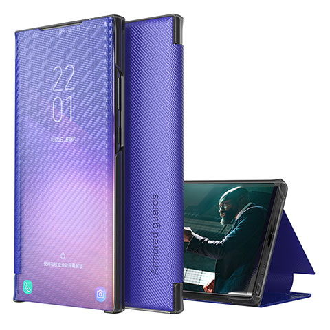 Custodia Portafoglio In Pelle Cover con Supporto ZL1 per Samsung Galaxy S20 Plus 5G Viola