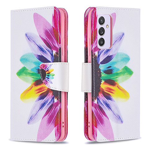 Custodia Portafoglio In Pelle Fantasia Modello Cover con Supporto B01F per Samsung Galaxy A82 5G Multicolore