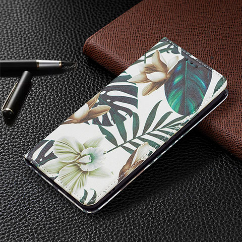 Custodia Portafoglio In Pelle Fantasia Modello Cover con Supporto B03F per Samsung Galaxy S21 5G Verde