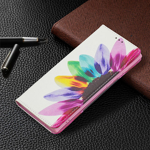 Custodia Portafoglio In Pelle Fantasia Modello Cover con Supporto B03F per Samsung Galaxy S21 Ultra 5G Colorato