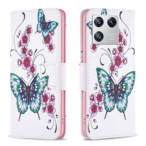 Custodia Portafoglio In Pelle Fantasia Modello Cover con Supporto B03F per Xiaomi Mi 13 5G Colorato