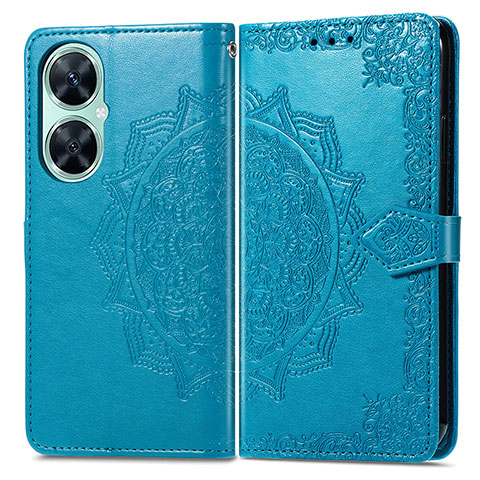 Custodia Portafoglio In Pelle Fantasia Modello Cover con Supporto per Huawei Nova 11i Blu