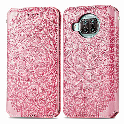 Custodia Portafoglio In Pelle Fantasia Modello Cover con Supporto S01D per Xiaomi Mi 10T Lite 5G Oro Rosa
