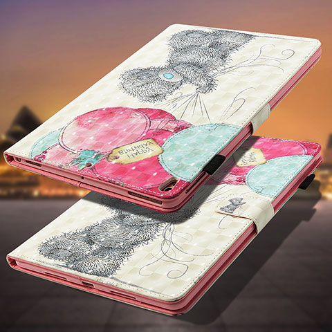 Custodia Portafoglio In Pelle Fantasia Modello Cover con Supporto Y01B per Apple iPad Pro 10.5 Multicolore