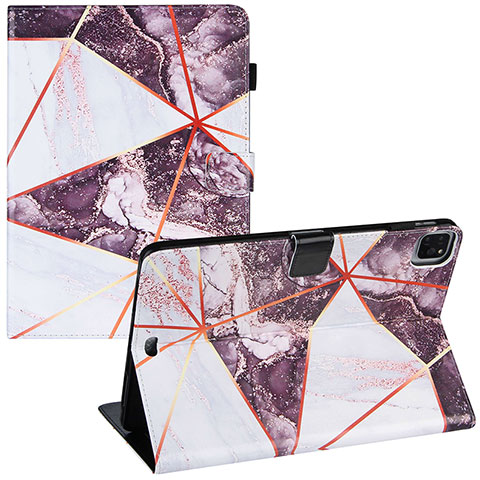 Custodia Portafoglio In Pelle Fantasia Modello Cover con Supporto Y04B per Apple iPad Pro 11 (2020) Multicolore