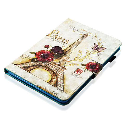 Custodia Portafoglio In Pelle Fantasia Modello Cover con Supporto Y06B per Apple iPad Mini 4 Multicolore