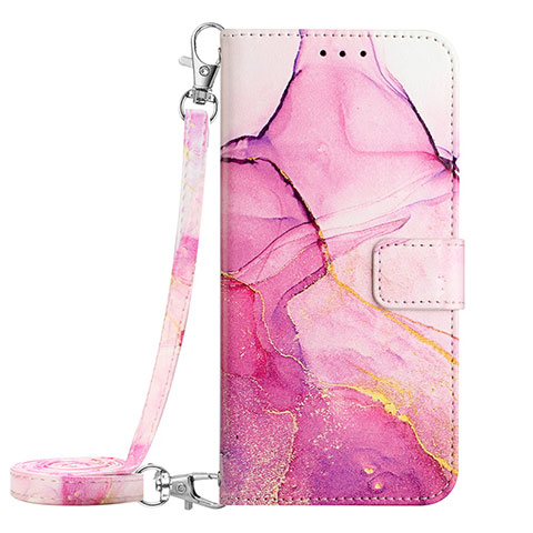 Custodia Portafoglio In Pelle Fantasia Modello Cover con Supporto YB1 per Xiaomi Mi 13 5G Rosa Caldo
