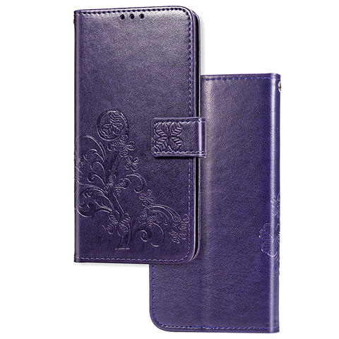 Custodia Portafoglio In Pelle Fiori Cover con Supporto per Samsung Galaxy S20 Ultra Viola