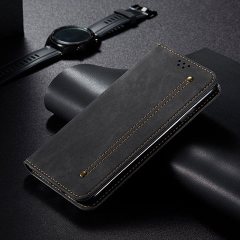 Custodia Portafoglio In stoffa con Supporto B02S per Xiaomi Mi 10T Pro 5G Nero