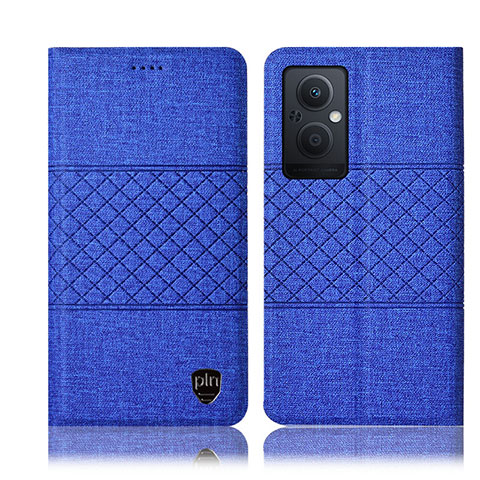 Custodia Portafoglio In stoffa con Supporto H13P per OnePlus Nord N20 5G Blu