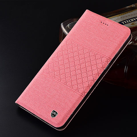 Custodia Portafoglio In stoffa con Supporto H13P per Samsung Galaxy Note 10 Plus 5G Rosa