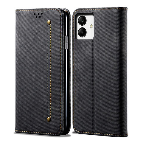 Custodia Portafoglio In stoffa con Supporto per Samsung Galaxy A05 Nero
