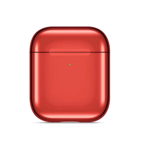 Custodia Portatile con Moschettone per AirPods Custodia di Ricarica C07 Rosso