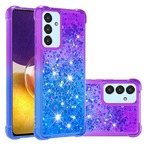 Custodia Silicone Cover Morbida Bling-Bling S02 per Samsung Galaxy Quantum2 5G Viola