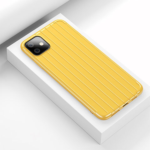 Custodia Silicone Cover Morbida Line C01 per Apple iPhone 11 Giallo